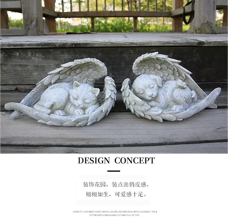 Pet Dog Cat Tombstone Personalized Memorial Stone Resin Statue Creative Angel Dog Cat Ornament Pet Tombstone Memorial Stone Pet Dog Cat Tombstone Personalized Memorial Stone Resin Statue Creative Angel Dog Cat Ornament Pet Tombstone Memorial Stone