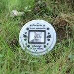 Paw Printing Pet Memorial Plaque 3D Printed Pet Tombstone Simulation Memorial Stone Dog Cat Photo Frame Pet Remembrance Gift - Image 2