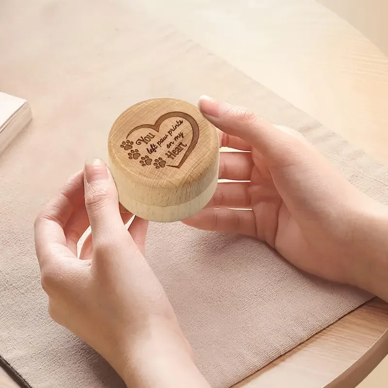 Dog Hair Keepsake Box Wood Pet Hair Keepsake Box Durable Pet Memorial Box Tooth Collection Memorial Box For Dog And Cat Ashes