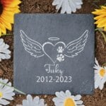 Personalized Pet Memorial Stone Custom Dogs Name of Death Personalized Pet Loss Gifts Dog Grave Marker Plaque Tombstone Custom - Image 6