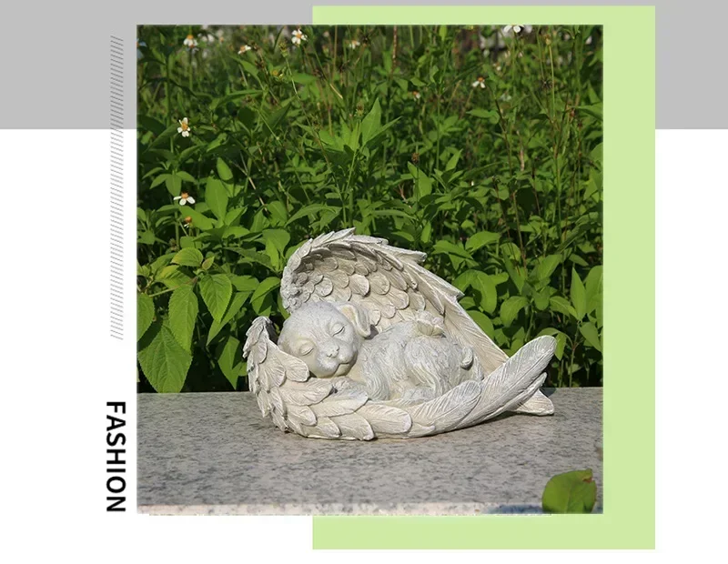 Pet Tombstone Dog Cat Tombstone Memorial Stone Personalized Memorial Stone Resin Statue Creative Angel Dog Cat Ornament Pet Tombstone Dog Cat Tombstone Memorial Stone Personalized Memorial Stone Resin Statue Creative Angel Dog Cat Ornament