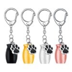 Small Keychain Pet Urn Portable Keep Precious Memories Keepsake Pet Hair Storage Jar Souvenir for Rabbit Kitty Bunny Puppy - Image 6