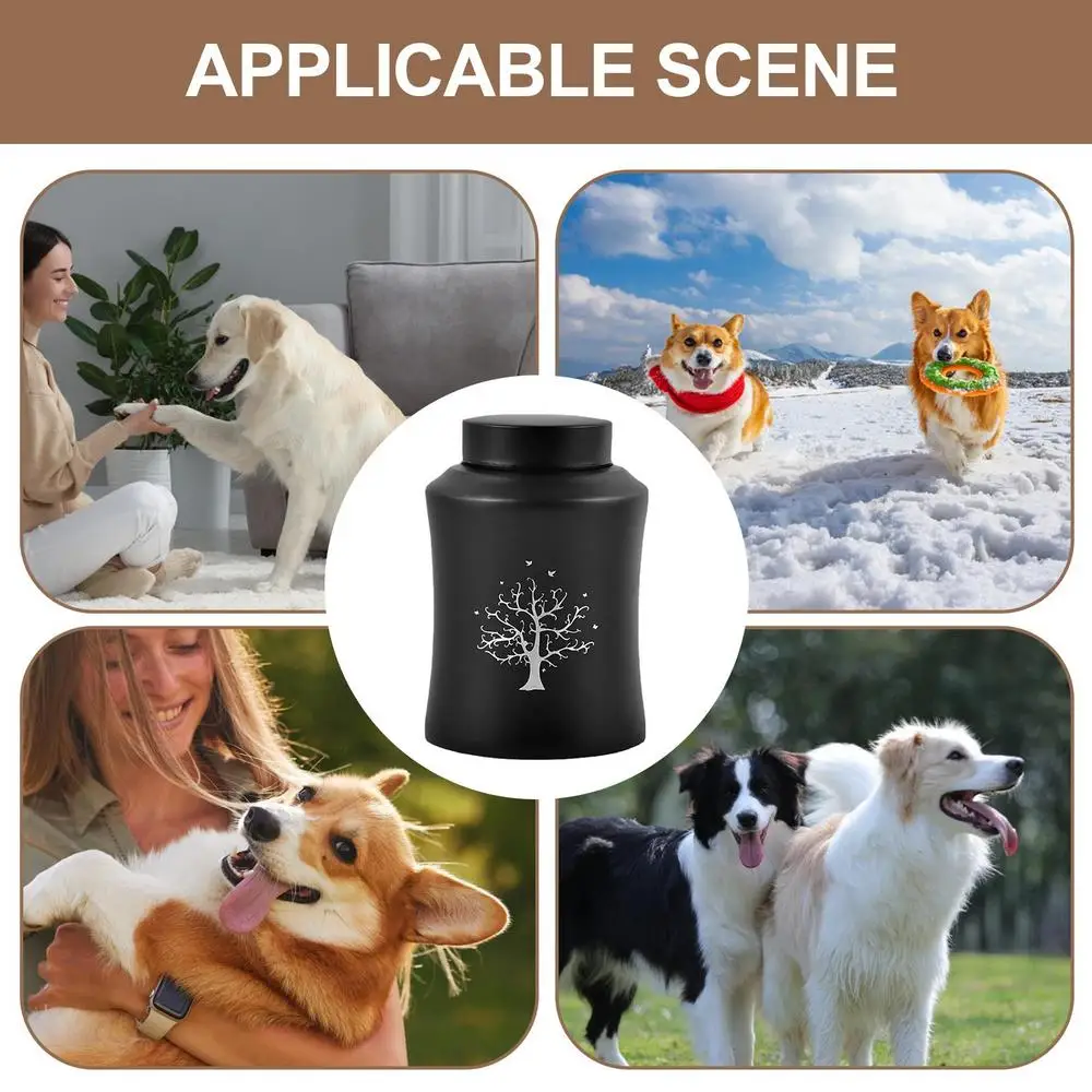 Pet Urns For Ashes Stainless Steel Ashes Cat Dog Urns Memorials Ashes Elegant Secure Closure For Cremation Urns In Living