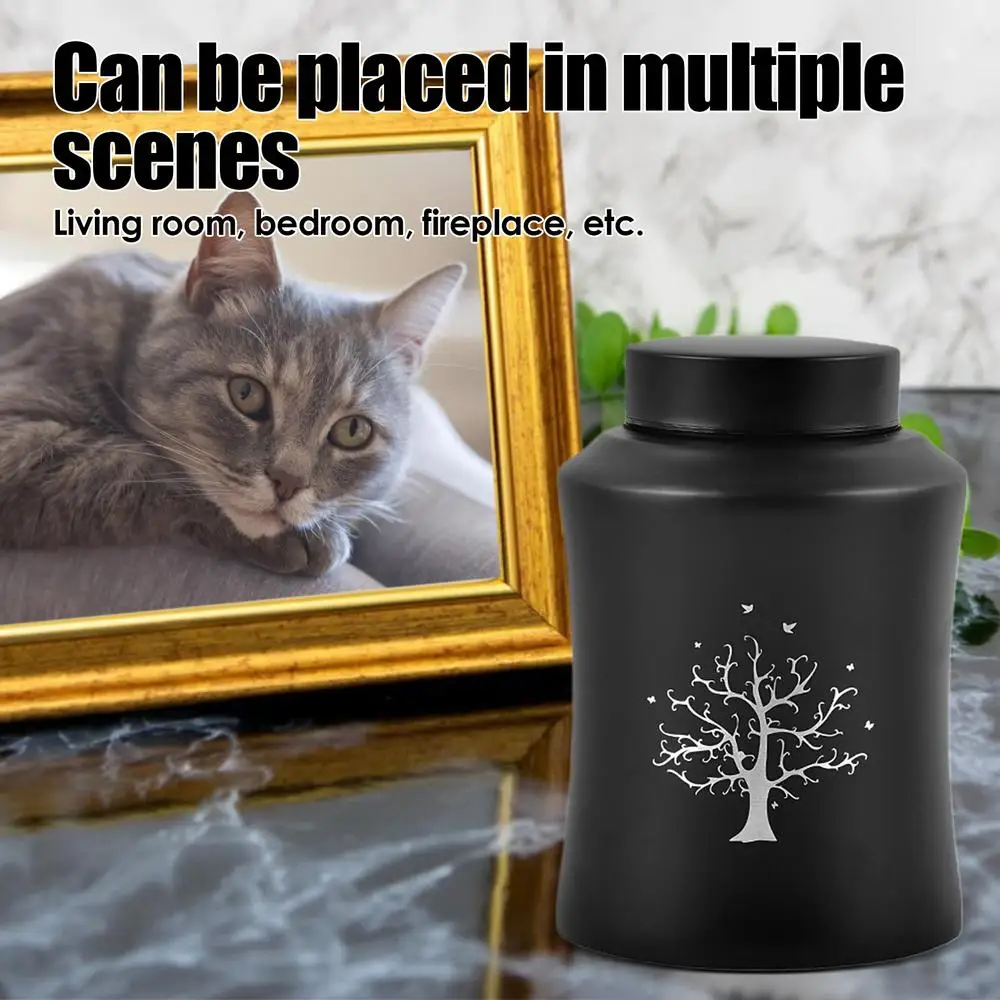 Pet Urns For Ashes Stainless Steel Ashes Cat Dog Urns Memorials Ashes Elegant Secure Closure For Cremation Urns In Living