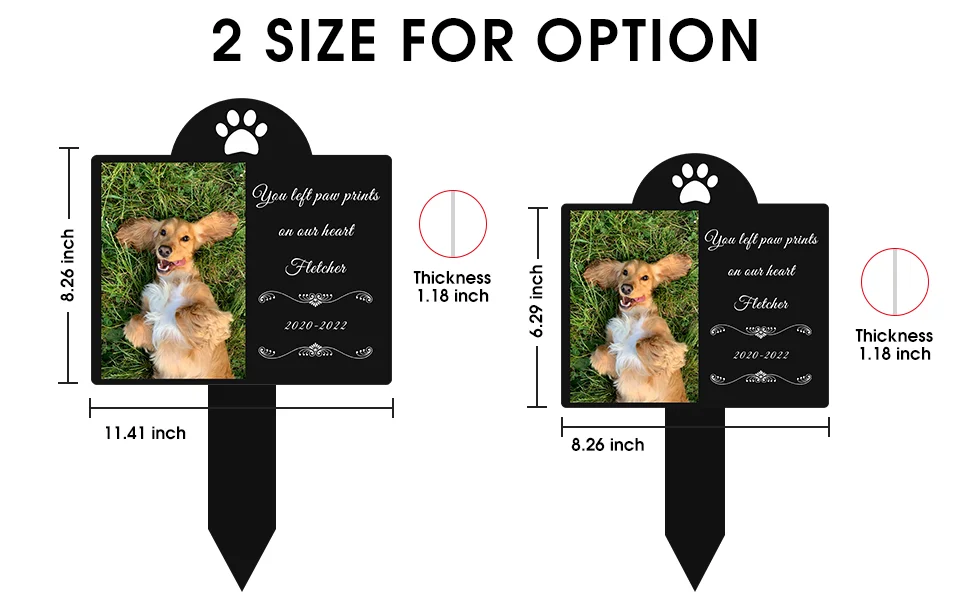 Custom Pet Memorial Garden Stake Acrylic Dog Memorial Sign Cat Garden Sign Pet Grave Markers Personalized Pet Memorial Gift