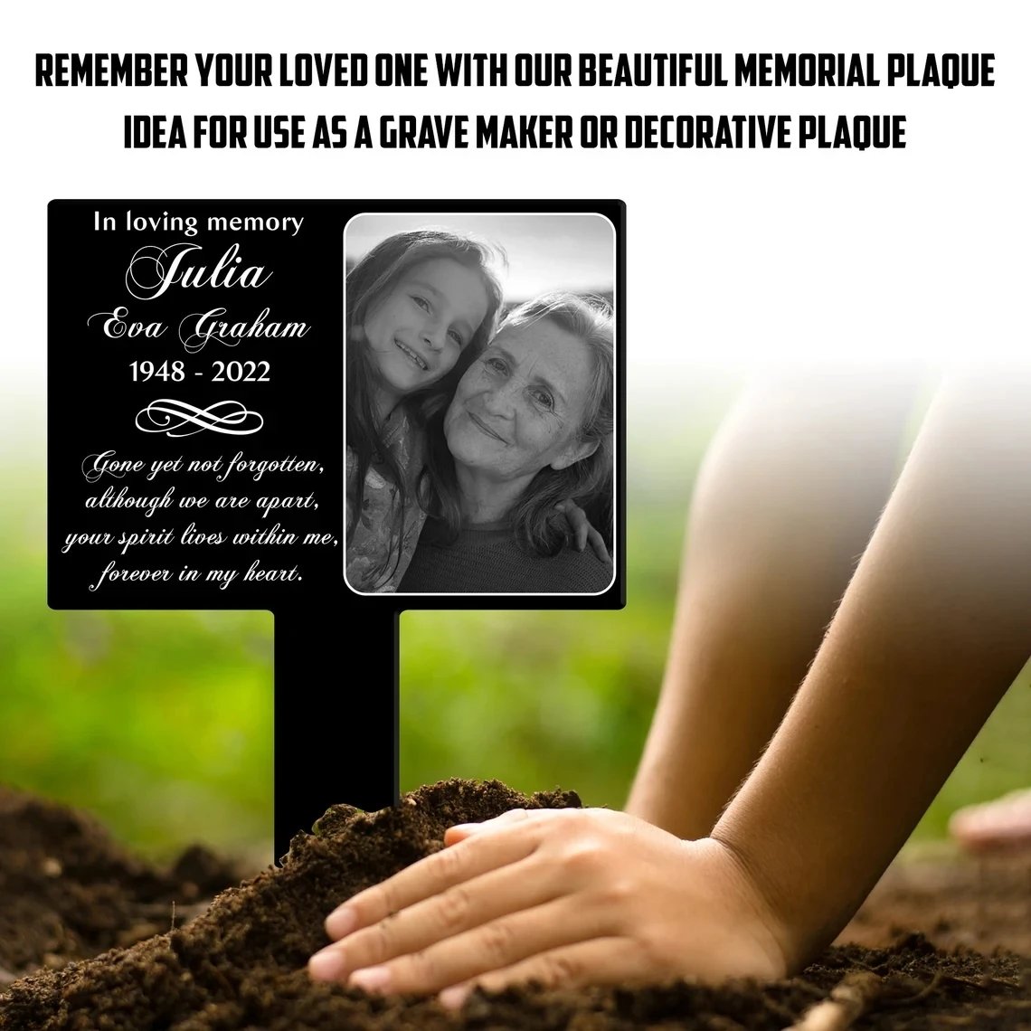 Personalised Pet Memorial Stake Acrylic Marker Grave Pet Gravestones Cat Dog Souvenirs Pet Loss Add Photo And Text Memorial Gift