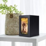 Wooden Pet Dog Cat Urn Photo Cinerary Casket Memorial Box urnen voor menselijk as  cat memorial - Image 3