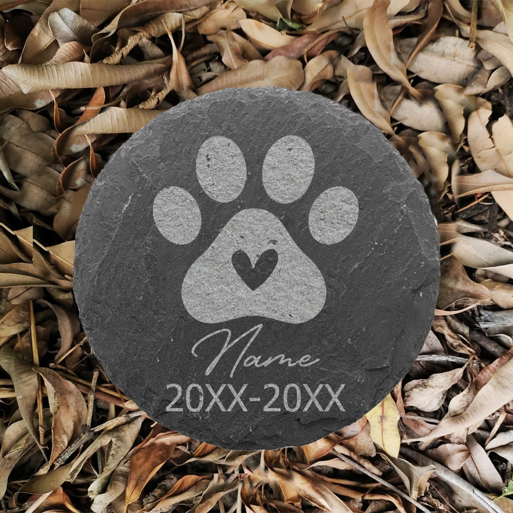 34199-wbnmbk.jpg Pet Memorial Stone Custom Dogs Name and Date of Death Personalized Pet Loss Gifts Personalized Dog Grave Marker Plaque - Image 1
