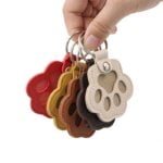 Pet Hair Memorial Keychain PU Leather Keepsake Locket for Cat Dog Fur Pet Hair Storage Pendant Handbag Hanging Accessories - Image 4