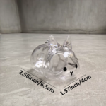 Transparent Rabbit Hair Keepsake Bottle Pet Hair Storage Capsule Keychain Thoughtful Gift for Rabbit Lovers And Owners - Image 6
