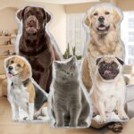 Personalized pet pillow with photo customization plush dog and cat seat cushion, double-sided 3D printing - Image 2