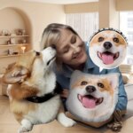 Personalized pet pillow with photo customization plush dog and cat seat cushion, double-sided 3D printing - Image 3