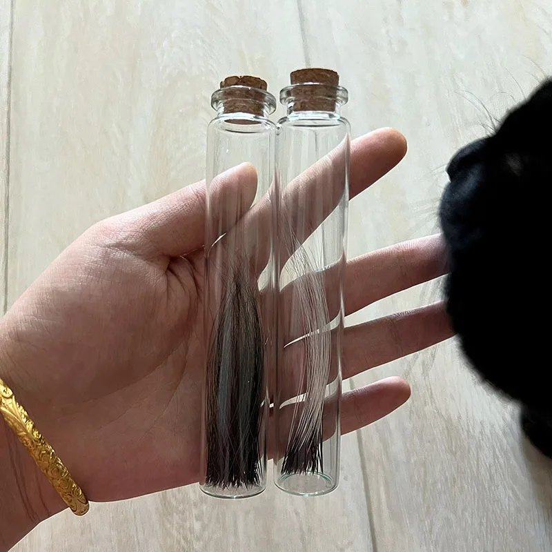 Cat Beard Storage Bottle Collect Luck Commemorative Pet Hair Cat Dog Teeth Preservation Souvenir Beard Collection Bottle