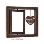 MXLA Pet Memorial Picture Frame for 4x6'' Photo Dog Loss Sympathy Gift with Rotating Photo Frame Home Table Decors - Image 4