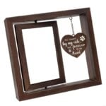 MXLA Pet Memorial Picture Frame for 4x6'' Photo Dog Loss Sympathy Gift with Rotating Photo Frame Home Table Decors - Image 5