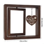 MXLA Pet Memorial Picture Frame for 4x6'' Photo Dog Loss Sympathy Gift with Rotating Photo Frame Home Table Decors - Image 6