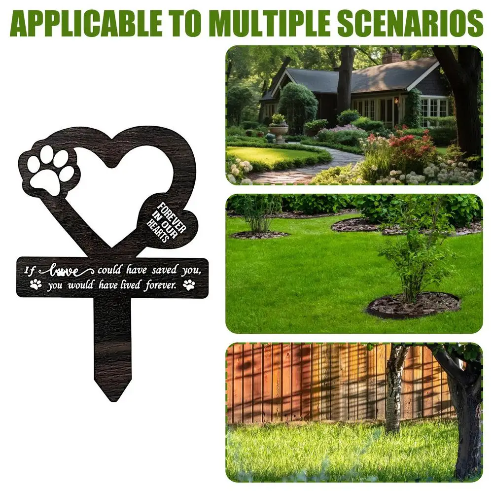 Memorial Pet Grave Markers Memorial Garden Cemetery Stake Dog Grave Stake Pet Loss Memorial Plaques Outdoors Pet Grave Markers