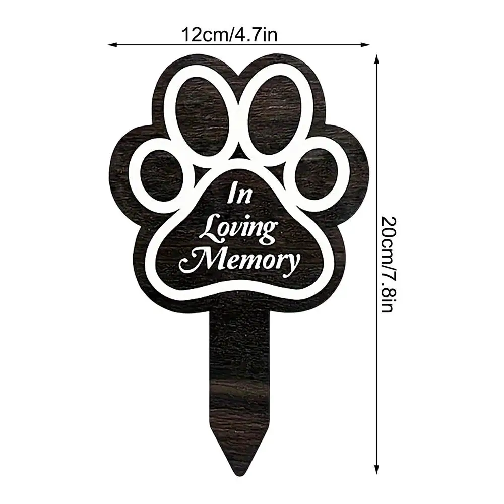 Memorial Pet Grave Markers Memorial Garden Cemetery Stake Dog Grave Stake Pet Loss Memorial Plaques Outdoors Pet Grave Markers