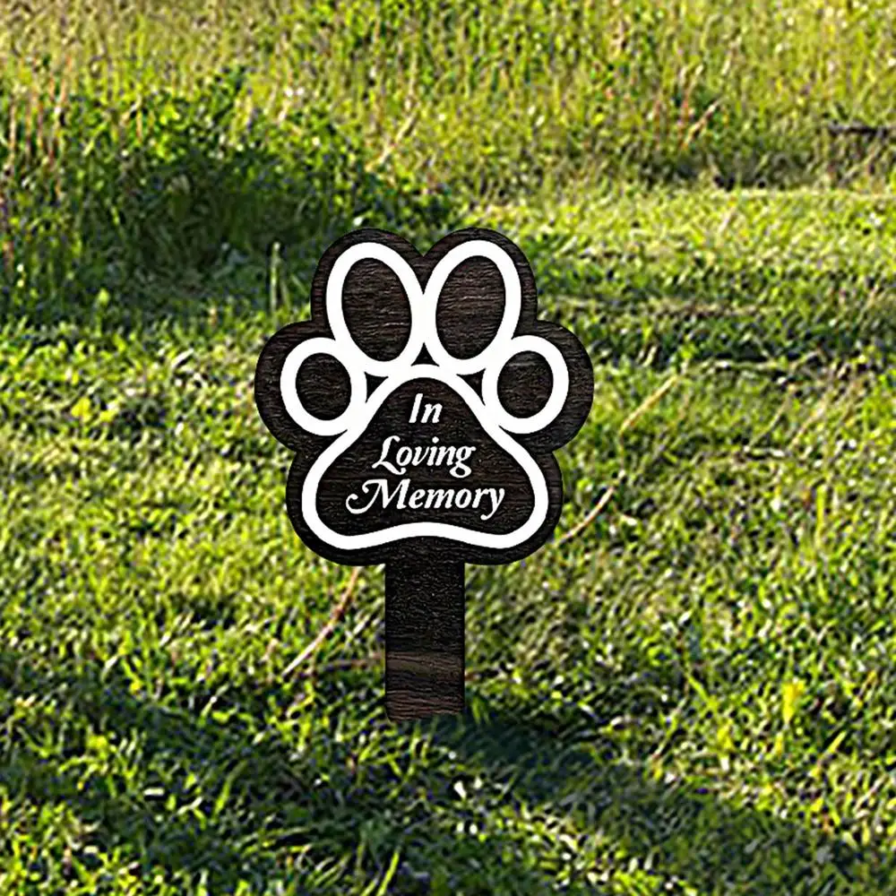 Memorial Pet Grave Markers Memorial Garden Cemetery Stake Dog Grave Stake Pet Loss Memorial Plaques Outdoors Pet Grave Markers