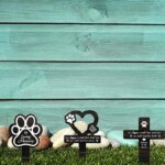 Memorial Pet Grave Markers Memorial Garden Cemetery Stake Dog Grave Stake Pet Loss Memorial Plaques Outdoors Pet Grave Markers - Image 6