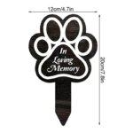 Memorial Pet Grave Markers Memorial Garden Cemetery Stake Dog Grave Stake Pet Loss Memorial Plaques Outdoors Pet Grave Markers - Image 5