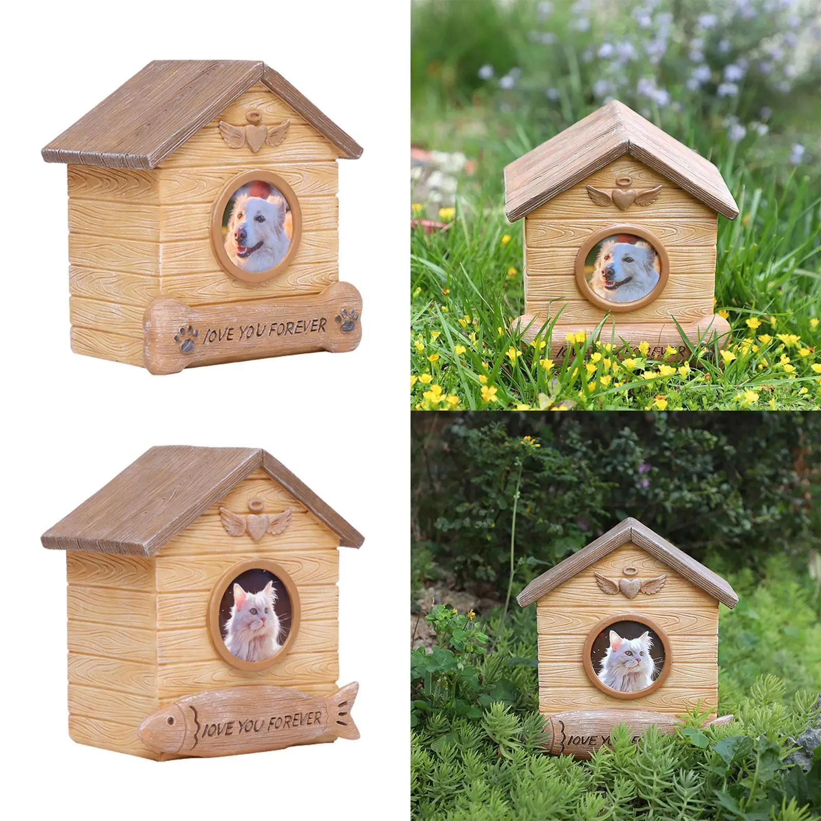 Pet Cremation Urn,Pet Memorial Box,Pet Loss Remembrance Gift,Memory for Dogs and Cats Memorial Keepsake Urn for