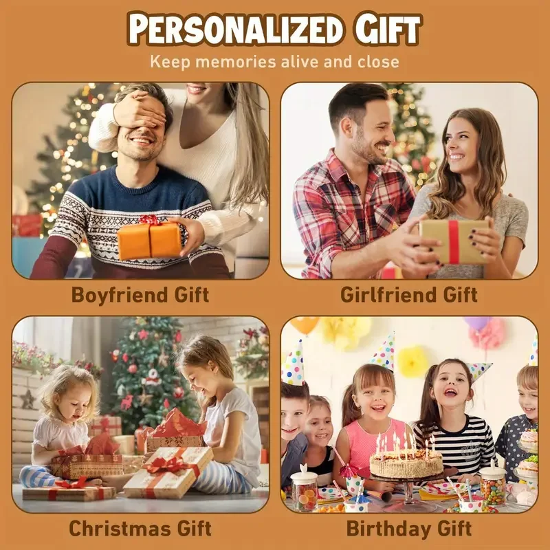 Personalized Pet Memorial Night Light Custom LED Photo Frame with Name Date Acrylic Wooden Stand for Loss Dog Cat Home Decor