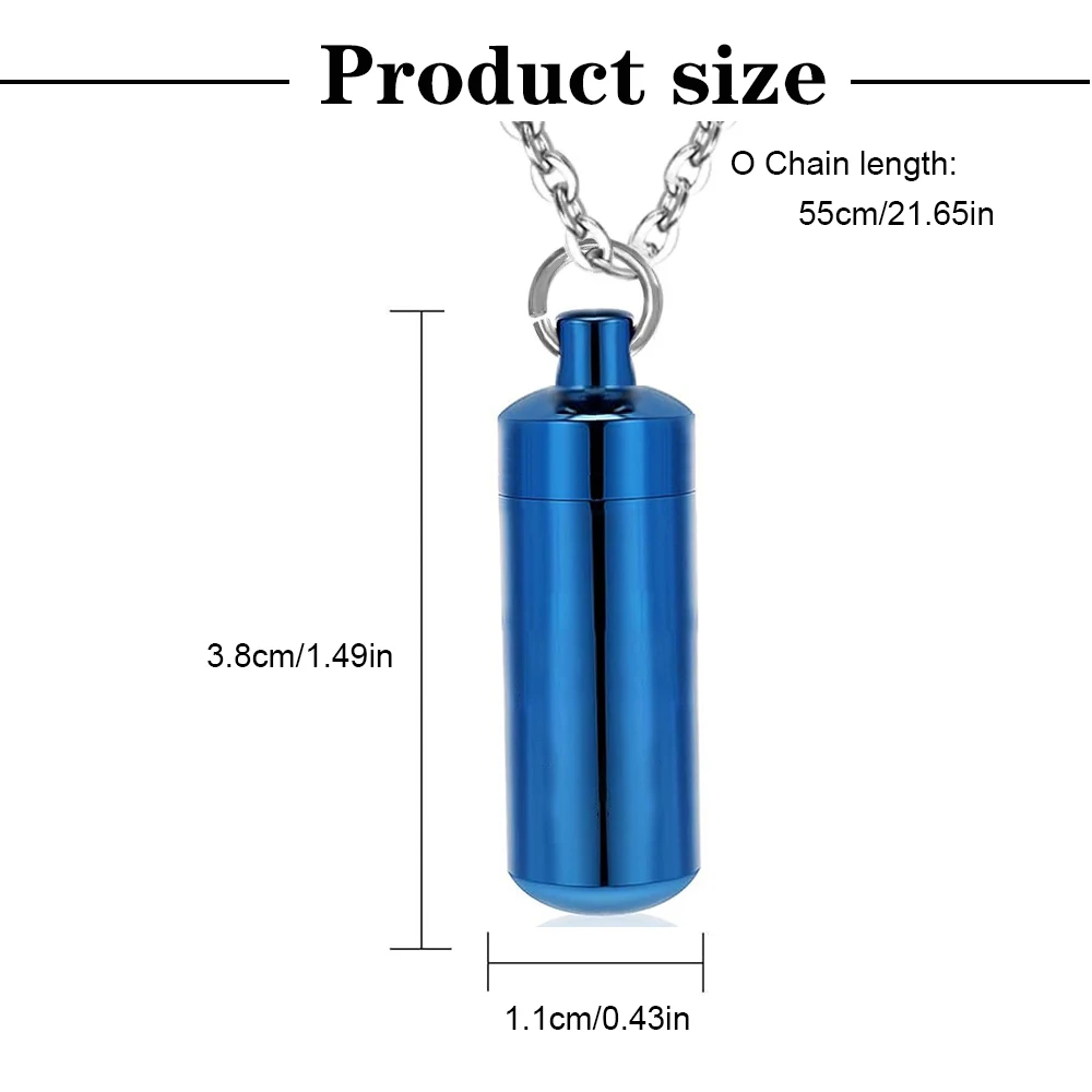 Pet Paws Ashes Jewelry Cremation Urn Memorial Pendant Necklace Aluminum Alloy Cylinder Ashes Jewelry for Ashes Women Men