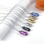 Pet Paws Ashes Jewelry Cremation Urn Memorial Pendant Necklace Aluminum Alloy Cylinder Ashes Jewelry for Ashes Women Men - Image 4