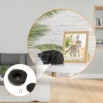 Pet Cremation Urn Storage Sculpture Pet Memorial Figurine Burial Funeral Urn Wooden Cat Urn Memorial Pet Urn Animal Ash - Image 2