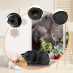 Pet Cremation Urn Storage Sculpture Pet Memorial Figurine Burial Funeral Urn Wooden Cat Urn Memorial Pet Urn Animal Ash - Image 3