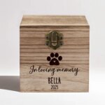 Pet Memorial Keepsake Box Dog Bereavement Gift Pet Keepsake Box Cat Dog Loss Gift Wood  Memorial Urns Dog Ashes Keepsake - Image 3