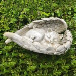 Mini Pet Memorial Tombstone Resin Angel Dog & Cat Pet Monument Garden Decoration Angel Cat And Dog Pet Memorial Craft Decoration - Image 3