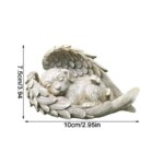 Mini Pet Memorial Tombstone Resin Angel Dog & Cat Pet Monument Garden Decoration Angel Cat And Dog Pet Memorial Craft Decoration - Image 5