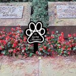 1pc Dog Memorial Plaque: Pet Loss Gift, Waterproof Acrylic Dog Grave Marker, Black Sympathy Garden Stake, Dog Paw Print - Image 2
