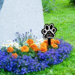 1pc Dog Memorial Plaque: Pet Loss Gift, Waterproof Acrylic Dog Grave Marker, Black Sympathy Garden Stake, Dog Paw Print - Image 5