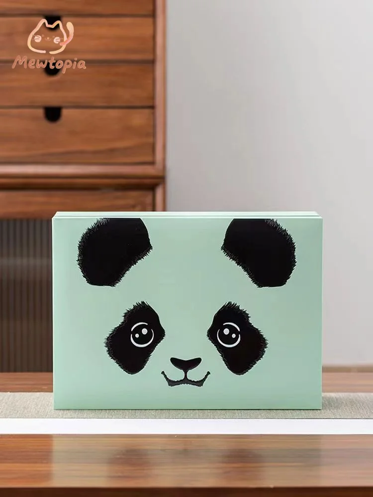 Panda Ceramic Cat and Dog Urn Pet Funeral Cremation Ashes Canister Memorial Box High Quality Small Animal Coffin