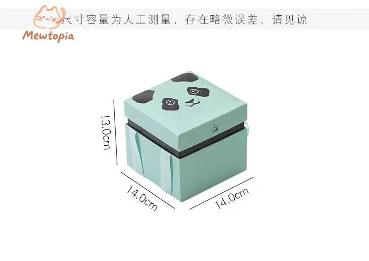 Panda Ceramic Cat and Dog Urn Pet Funeral Cremation Ashes Canister Memorial Box High Quality Small Animal Coffin