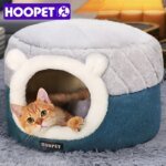 HOOPET Cat Bed House Soft Plush Kennel Puppy Cushion Small Dogs Cats Nest Winter Warm Sleeping Pet Dog Bed Pet Mat Supplies - Image 3