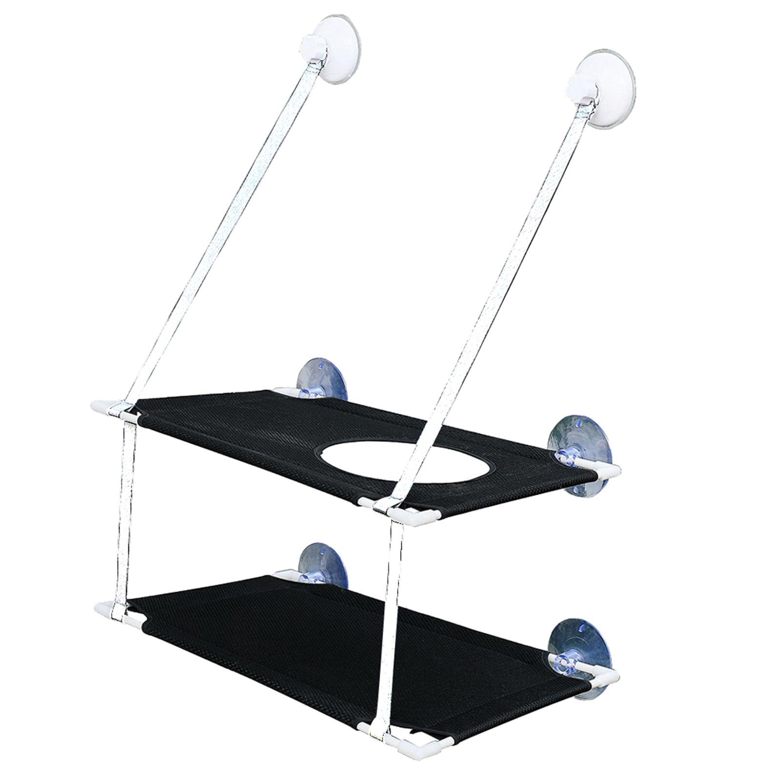 Cat Bed Window Mounted Cat Hammock Bed Pet Seat Super Suction Cup Hanging Lounger Soft Warm Bed for Cats Small Dogs Rabbits