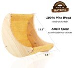 Wooden Cat Window Hammock with Suction Cups - Hanging Swing Bed Perch for Cats & Small Dogs | Space-Saving Pet Lounger Winter - Image 5