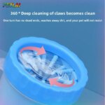 Dog paw cleaner foot rotate deep wash cup housebreak Cat paw cleaning cup cleaning dirty mud automatic pet foot paw washing cup - Image 3