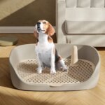 Large Size Pet Litter Box-Portable Dog Training Toilet with Puppy Pad Holder Tray Indoor Dog Potty & Pet Toilet for Puppies/Dogs - Image 3