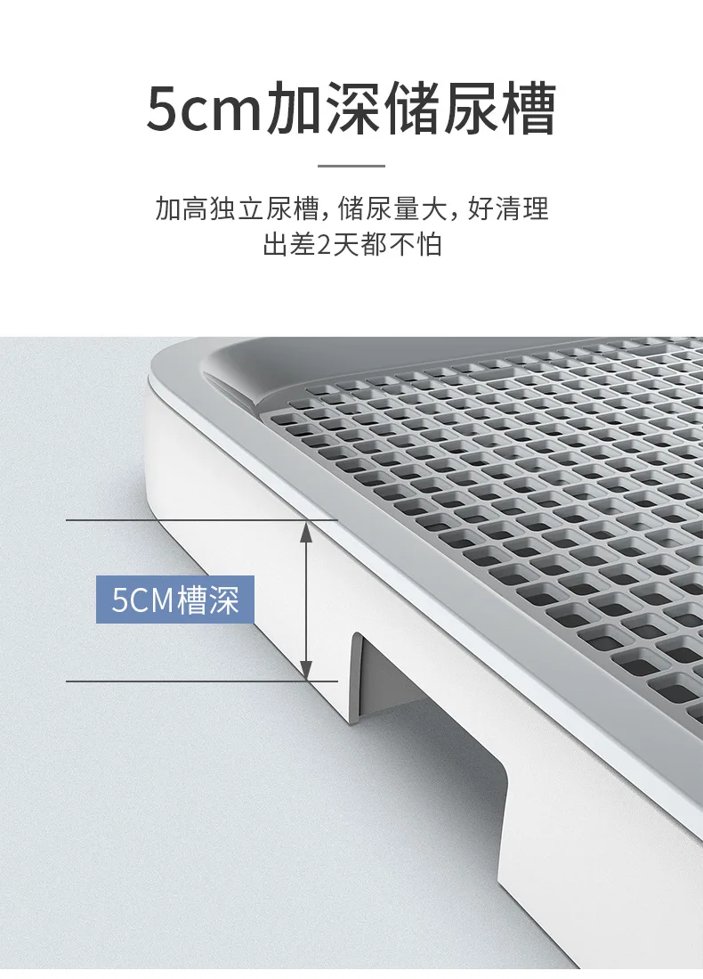 Pet Dog Toilet with Baffle Dog Potty Pan Trainer Litter Box With Removable Net Anti-Splash Pets Wc Toilet Puppy Cleaning Tool