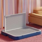 Pet Dog Toilet with Baffle Dog Potty Pan Trainer Litter Box With Removable Net Anti-Splash Pets Wc Toilet Puppy Cleaning Tool - Image 2