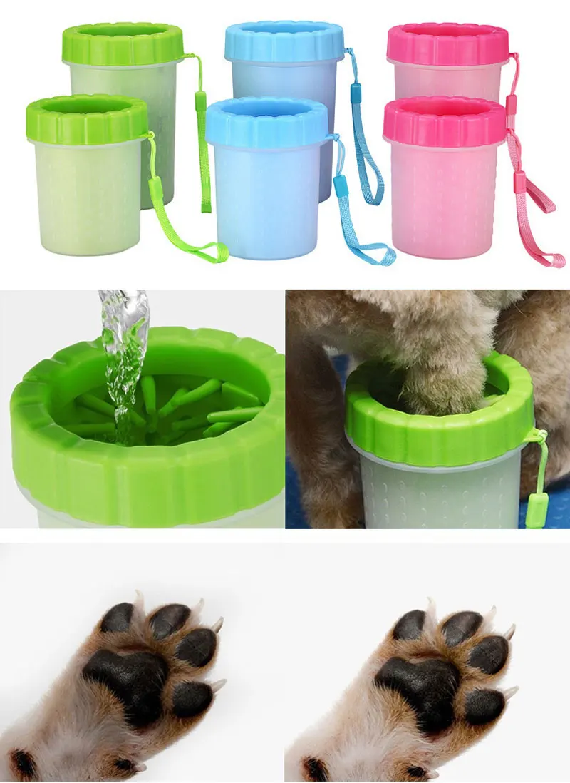 Pet Dog Foot Wash Artifact Cat Puppy Foot Cup Wash Paw Cleaning Free Scrub Automatic Foot Wash Pet Cup Pet Dog Products