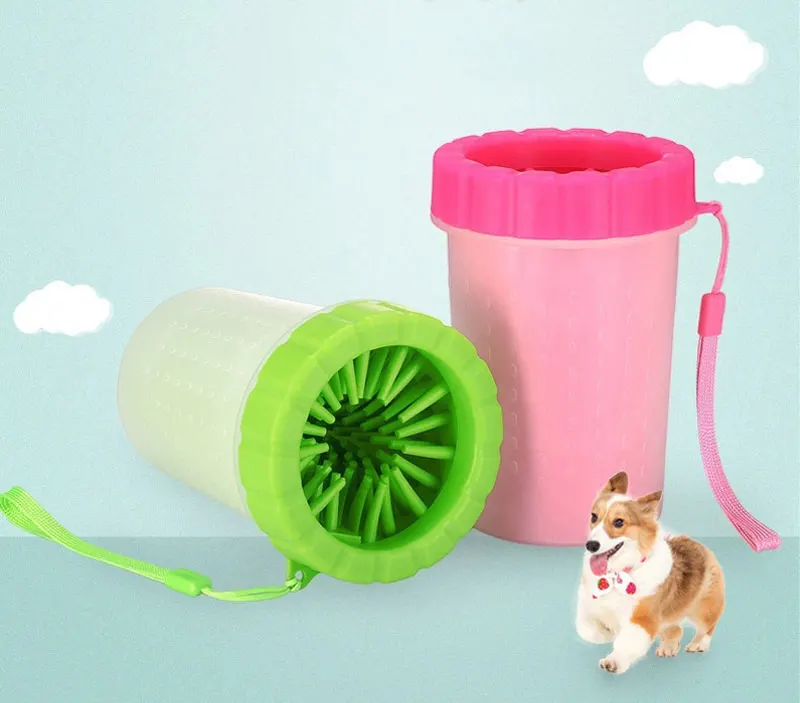 Pet Dog Foot Wash Artifact Cat Puppy Foot Cup Wash Paw Cleaning Free Scrub Automatic Foot Wash Pet Cup Pet Dog Products