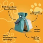 Dog Pet Travel Foldable Pooper Scooper Portable and Handheld Size Pet potty Fecal Collector Cleaning Tool With 1 Roll Trash bags - Image 2