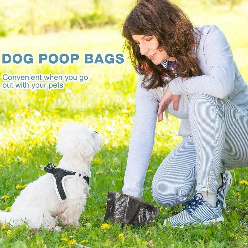 150 Count Dog Poop Bags + 1 bone Pet Waste Bags for Poop  Dispenser Doggie Poop Bags for Home Outdoor Puppy Walking and Travel,