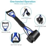 Dog Poop Grabber Pooper Scooper Long Handle Large Folding Design Fecal Shovel Picker Fecal Collector Cleaning Tool Pet Suppl Dog - Image 3